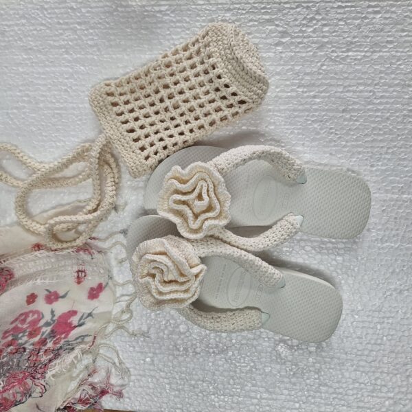 Chinelo Havaianas Legítimo Decorado em Crochê - Image 8