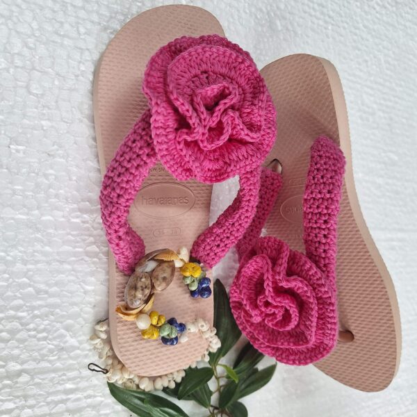 Chinelo Havaianas Legítimo Decorado em Crochê - Image 6