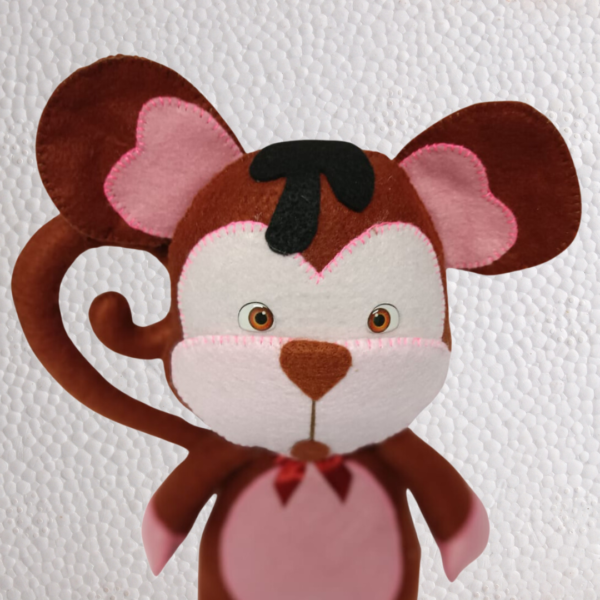 Macaquinho de Feltro Hipoalergênicos Decoração Infantil