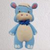 Hipopotámo de Feltro Hipoalergênicos Decoração Infantil - Image 2