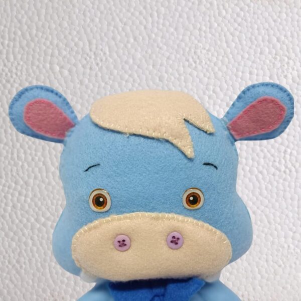 Hipopotámo de Feltro Hipoalergênicos Decoração Infantil - Image 4