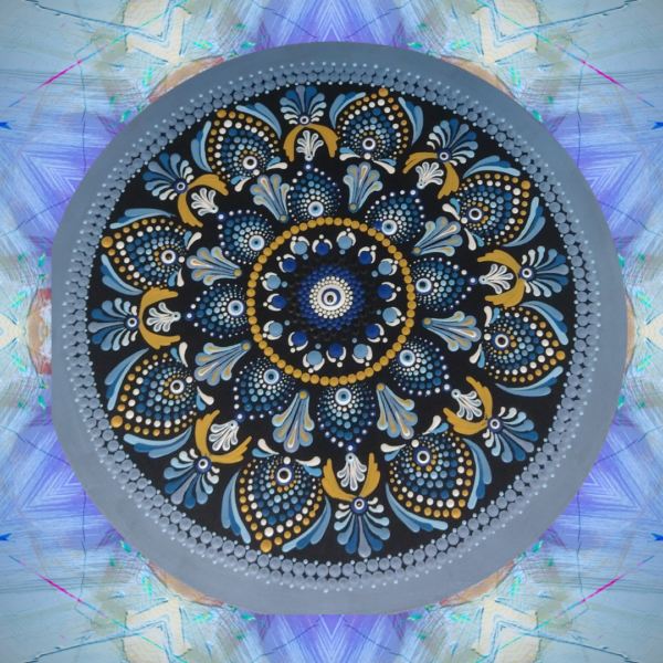 Mandala Decorativa de 30 cm - Olho Grego, Peça Única!