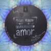 Mandala Decorativa de 30 cm - Rosa em fundo Preto, Peça Única! - Image 2