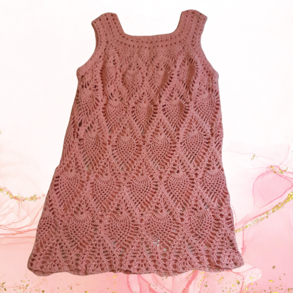 Vestido de Linha em crochê - Tamanho GG